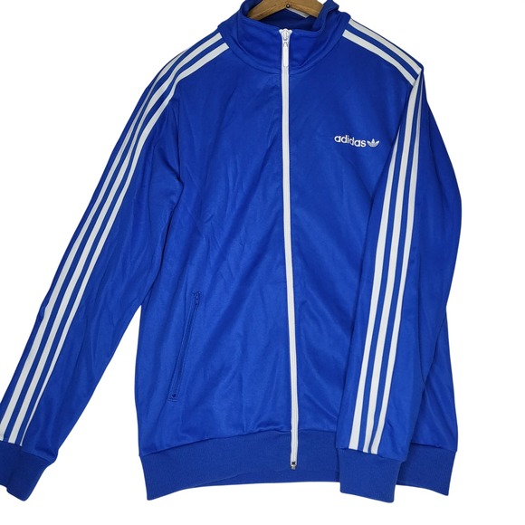 adidas Originals Other - Adidas Originals Men M Blue Firebird Track Jacket Full Zip Trefoil 3-Stripe Logo